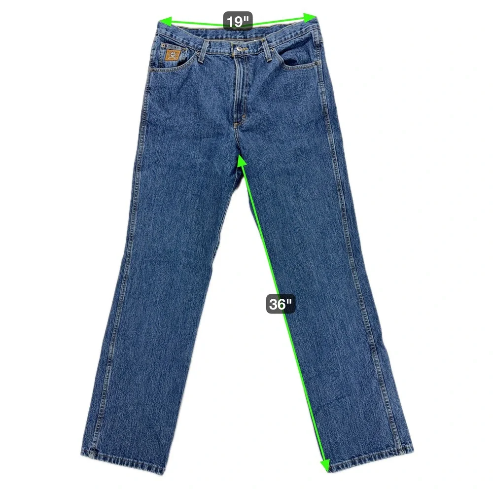 Cinch Mens Straight Leg Jeans 38x36 Dark Wash‎ Cotton Denim Workwear